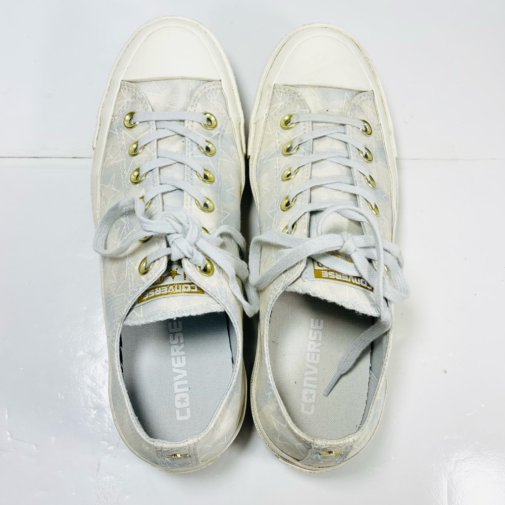 Converse CTAS Lift Ripple Ox Womens Sneaker Pure Platinum Egret Gum Size 9. - Picture 9 of 12